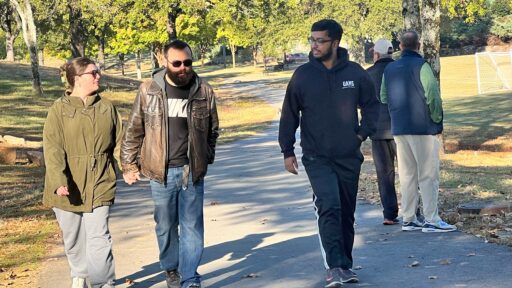 People walking in the park